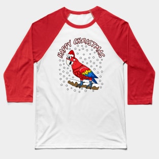 Christmas Parrot Birdwatchers Wildlife Funny Xmas 2021 Baseball T-Shirt